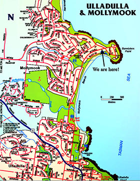 Mollymook Map